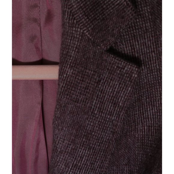 MaxMara sz 8 Wool Angora Blazer Dusty Rose Bugundy Jacket Sport Coat - Picture 5 of 8